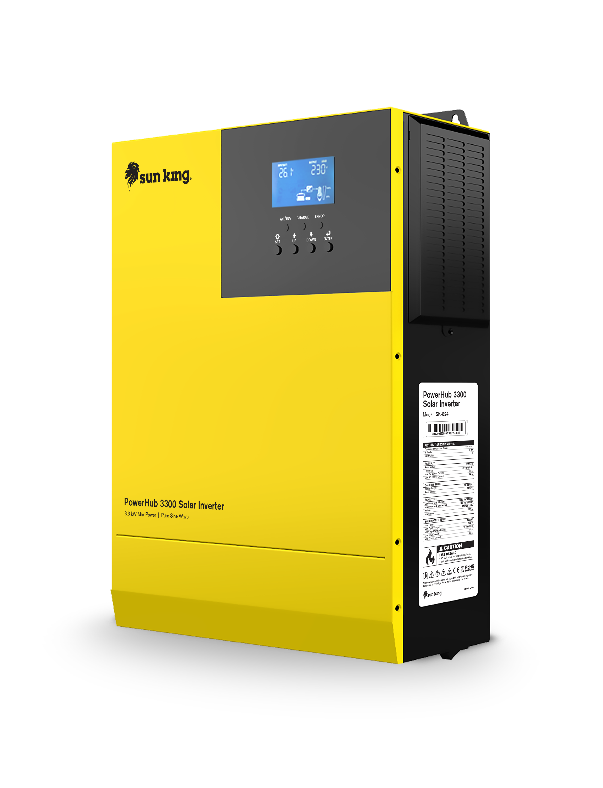 Image showing the PowerHub 3300 inverter against a white background.